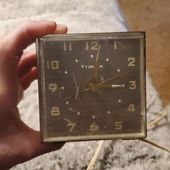 1960s Retro Timex Light Up Analog Electric Alarm Clocks MCM Tested Working - Picture 7 of 12